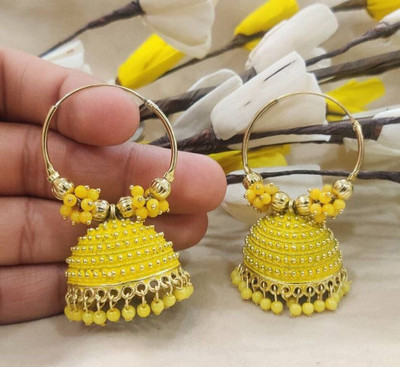 MAYRA TRADING Jhumki Earring Beads Alloy Jhumki Earring