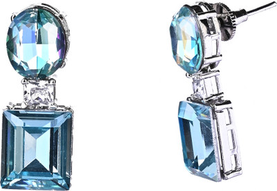 The Johree Swarovski Crystal Earrings with AD Copper Earring Set