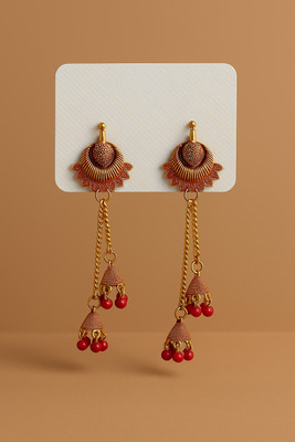 Om Enterprise KS rer7 Brass, Copper Tassel Earring