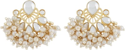 Teejh Teejh Aarohi Pearl and Polki Earring Alloy Stud Earring