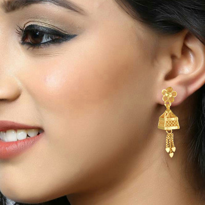 VIGHNAHARTA Twinkling Bejeweled Jhumki Jhumka Earring for Women and Girls Brass Jhumki Earring