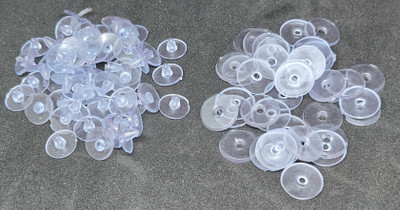 Mertia Jewels Earring stoppers and Button (100+100 Pcs Approx) Silicone Stud Earring