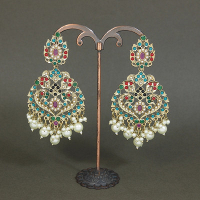 SHINY BITS ELECTRIC BLOOMS Alloy Drops & Danglers