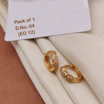 EMINENT TRADERS EG-12 ET Cubic Zirconia Brass Stud Earring