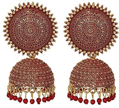 MAYRA TRADING Designer golden Jhumka earrings Beads Alloy Jhumki Earring, Chandbali Earring, Drops & Danglers