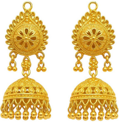 SARIKABEAUTYHUB 1 Gram Gold-Plated Alloy Earring Set