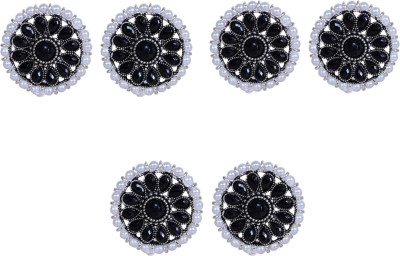 KARIBA ROUND BLACK PEARL STUDS 3 SET Alloy Stud Earring