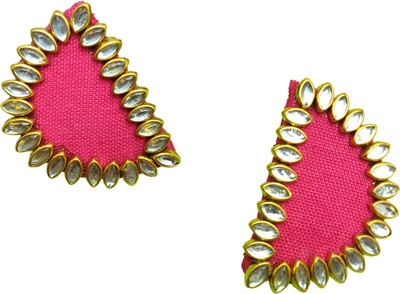 DIMAKSHI HANDMADE MDF8 LIGHT WEIGHT STUDS Fabric Stud Earring