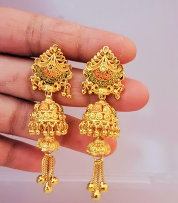 Mak and art Nc Agate Alloy Jhumki Earring