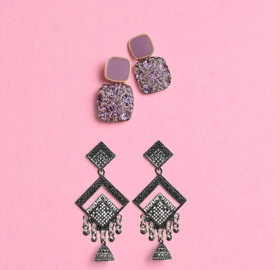 Blingy Tales Brass Earring Set, Drops & Danglers, Stud Earring, Clip-on Earring, Cuff Earring Brass Cuff Earring, Drops & Danglers, Stud Earring, Earring Set