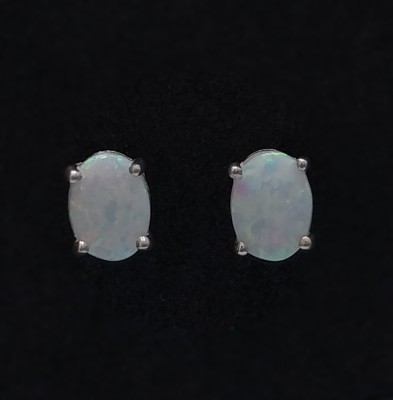 Diamond Sea Oval Cut Multicolor Diamond Unique Studs For Women's & Girls Zircon Sterling Silver Stud Earring