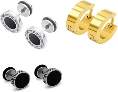 Ruhi Collection Combo 3 Attracting Earring Alloy Clip-on Earring