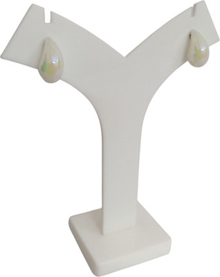 ONLINE_ESHOP Classic Teardrop White-Tone Clip-On Earrings Alloy Drops & Danglers