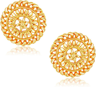Vivaana South Screw Back Round Earring- VFJ1109ERG Alloy Stud Earring