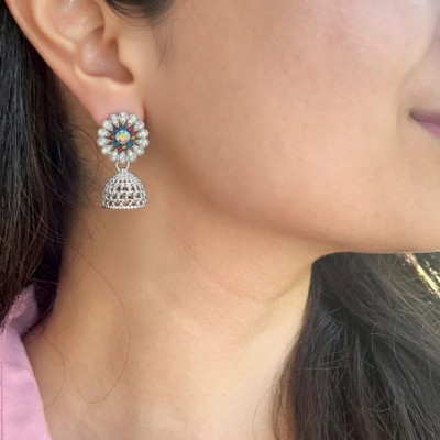 Jiyanshi Enterprises Stylish Earring for Women & Girls- Daily Wear Jhumka Metal Jhumki Earring