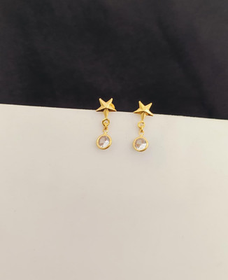 Kowsalya Gold Covering WOMEN EARRING Diamond Brass Drops & Danglers