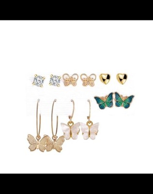 TheVineGirl TheVineGirl Stylish Gold Plated Drop Earring For Women Cubic Zirconia Copper Drops & Danglers