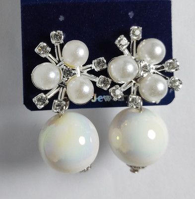 Priya International pearl drop & studs earring Zircon Alloy Drops & Danglers, Stud Earring