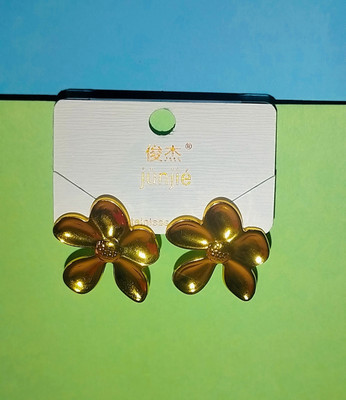 SKS JI COLLECTIONS Ethnic And Casual Wear Sunflower Style Earrings and Studs Alloy Stud Earring