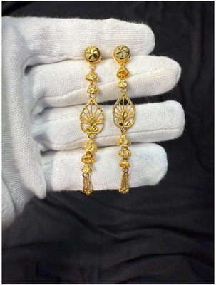 Ansh Enterpris Sui Dhaga Earring for Women and Girls Crystal Brass Drops & Danglers