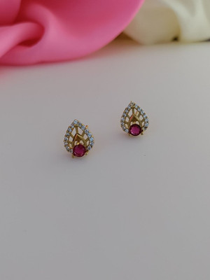 PRALAY ENTERPRISE NIVA Beads Brass Plug Earring