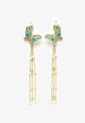 Palli Creation LR_27_Bow Heart Earrings Trending earrings for women's Palli Creation Alloy Stud Earring