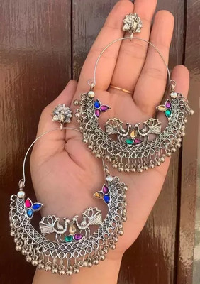 Mystory 1 pair of earrings Agate Alloy Stud Earring
