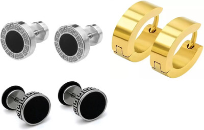 Ruhi Collection Combo 3 Attracting Earring Alloy Clip-on Earring