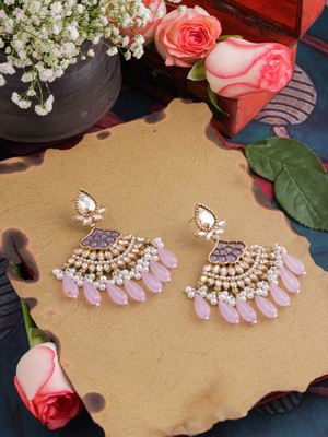 VATSALYA creation Mehandi Finish Bollywood Selections Goldenshadow Diamonds Elegant Alloy Drops & Danglers