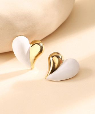SOHI The Chonky-Coeur Stud Earrings Alloy Stud Earring