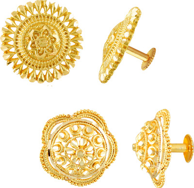 Divastri south indian earrings combo Maharashtrian traditional 1 gram gold screw party Ruby Brass, Copper, Stone, Alloy, Enamel, Metal Stud Earring, Earring Set, Tunnel Earring, Hoop Earring, Chandbali Earring