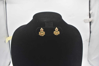 gvg small jhummakas Cubic Zirconia Alloy Jhumki Earring