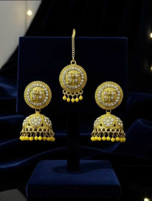 THEKAMAL Alloy Gold-plated Yellow, Gold Jewellery Set(Pack of 2)