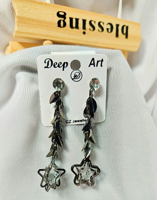 adiOmdropshop Oxidized German Silver German Silver Clip-on Earring, Earring Set Stainless Steel Earring Set