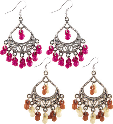 Jamleen Gallery Festive Wear Oxidized Earrings Set Alloy Jhumki Earring