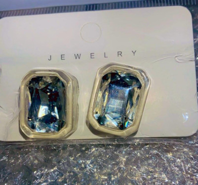 SHIVAYE COLLECTION Fancy stud earrings Cubic Zirconia Alloy Stud Earring