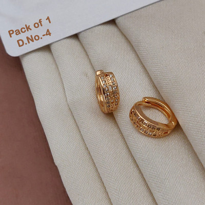 EMINENT TRADERS EG-72 ET Cubic Zirconia Brass Stud Earring