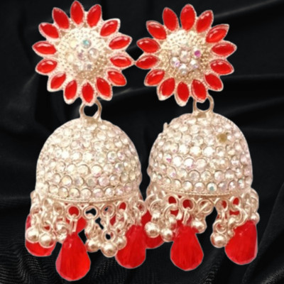 Reshu TRADITIONAL JHUMKHAS Agate Brass Jhumki Earring