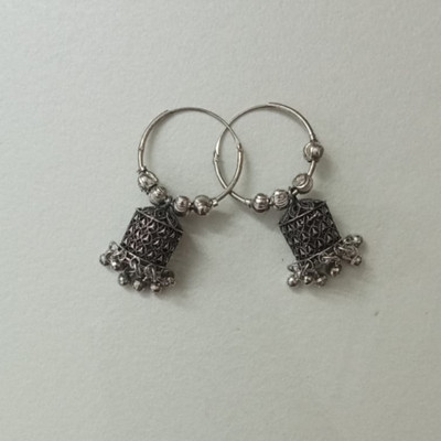 Pia Creations Oxidised balli earring Alloy Jhumki Earring, Tassel Earring