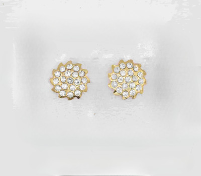 gvg Small Studs Amber Alloy Stud Earring