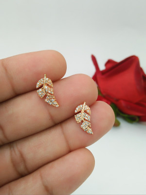 Manuvi Jewels American Diamond(AD) Earrings Cubic Zirconia Alloy Stud Earring