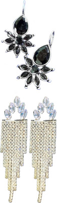 Hernger traders Simple Elegant Versatile Earring for Women Cubic Zirconia Alloy Earring Set