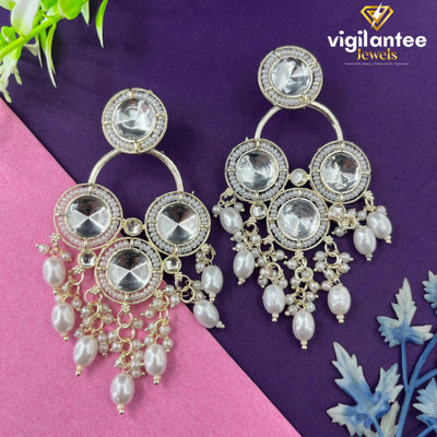 Vigilantee Jewels Drop & Danglers Kundan Round Traditional Studded Silver Plated jumka wedding Beads, Pearl, Ruby, White Zircon, Crystal Alloy Drops & Danglers, Chandbali Earring, Jhumki Earring, Earring Set, Tunnel Earring Vigilantee Jewels Drop & Danglers Kundan Round Traditional Studded Silver Plated jumka wedding Beads, Pearl, Ruby, White Zircon, Crystal Alloy Drops & Danglers, Chandbali Earring, Jhumki Earring, Earring Set, Tunnel Earring
