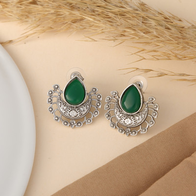 The param sundarii avi studs Brass Stud Earring