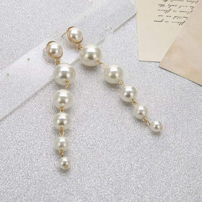 DECENT DYNAMICS Earrings for Women Latest Fashion Pearl Drops & Danglers Pearl Alloy Drops & Danglers