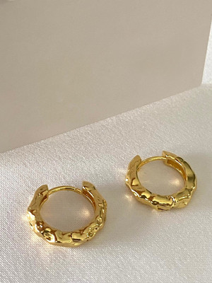 VAGHBHATT Wavy Hoop Earrings for Women and Girls Trendy Versatile Jewellery Stainless Steel Stud Earring