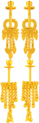 Raj And Deb Premium Silver Oxidiesd Pated Daily Wear Earrings For Daily Wear Brass, Brass Jhumki Earring