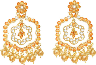 BUY FOR CHANGE LLP double color kundan Alloy Chandbali Earring