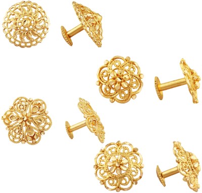 VIGHNAHARTA Vighnaharta Golden Alloy Stud Earrings Combo Set(4 Pair Earrings ) Alloy Stud Earring