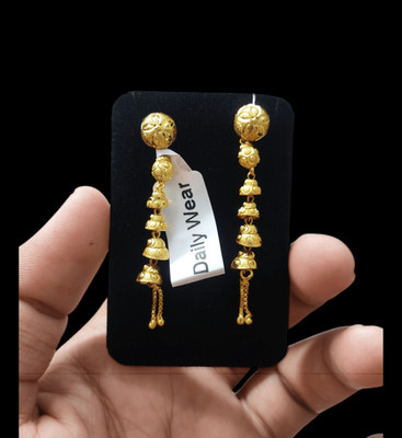 DIVS FASHION SUIDHAGA EARRING WITH MINIMAL LAYERED DESIGN Brass Drops & Danglers